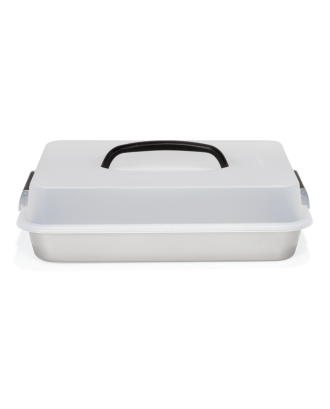 Tava pentru copt si friptura, cu capac, 35 x 24 cm, otel, colectia SilverTop - PATISSE
